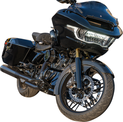 Arlen Ness Fat Wrapper 21" Carbon Fiber Front Fender for 2023-25 Harley Touring
