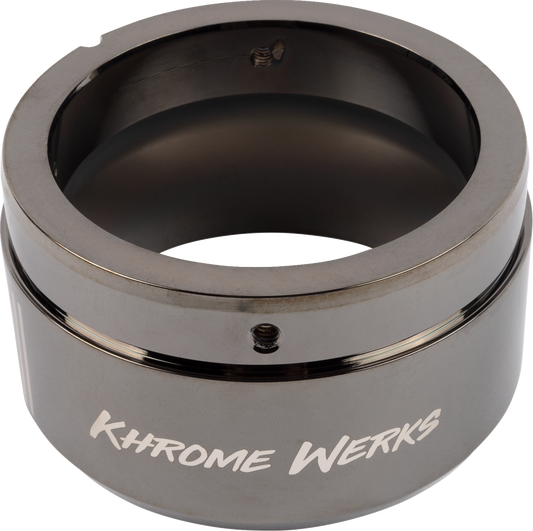 Khrome Werks 4.5" Eclipse Klassic Left Exhaust End Cap Tip for Harley Davidson