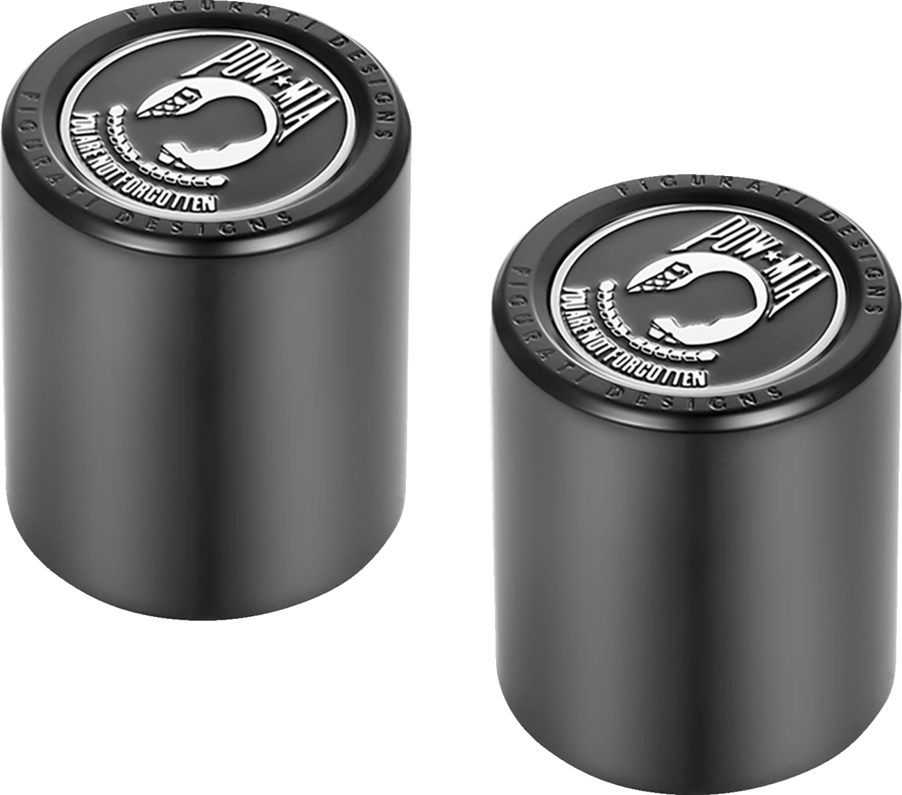 Figurati POW-MIA Black Medium Magnetic Docking Hardware Covers for Harley