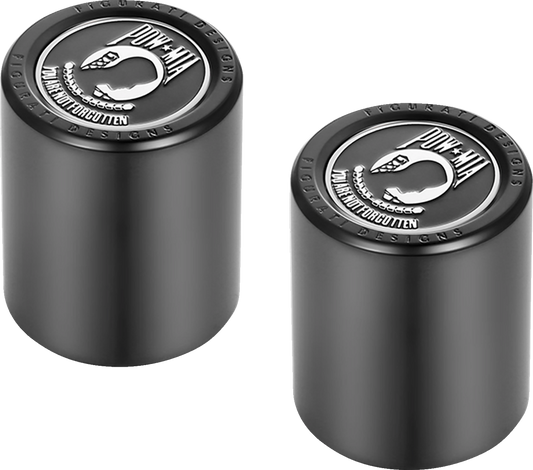 Figurati POW-MIA Black Medium Magnetic Docking Hardware Covers for Harley