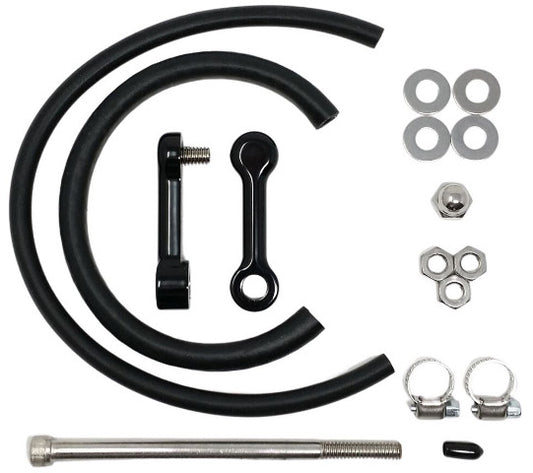 DK Custom Black 2" Billet Gas Fuel Tank Lift Kit 2010-2017 Harley Dyna Models