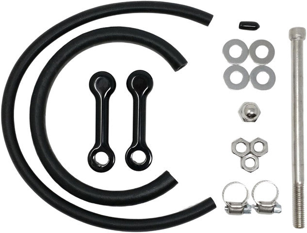 DK Custom Black 3" Billet Gas Fuel Tank Lift Kit 2010-2017 Harley Dyna Models