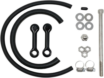 DK Custom Black 3" Billet Gas Fuel Tank Lift Kit 2010-2017 Harley Dyna Models