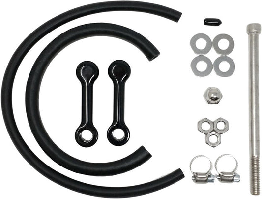 DK Custom Black 3" Billet Gas Fuel Tank Lift Kit 2010-2017 Harley Dyna Models