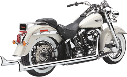 Cobra Bad Hombre Dual Chrome Motorcycle Exhaust 1997-2006 Harley Softail Models