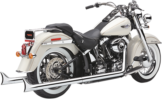 Cobra Bad Hombre Dual Chrome Motorcycle Exhaust 1997-2006 Harley Softail Models
