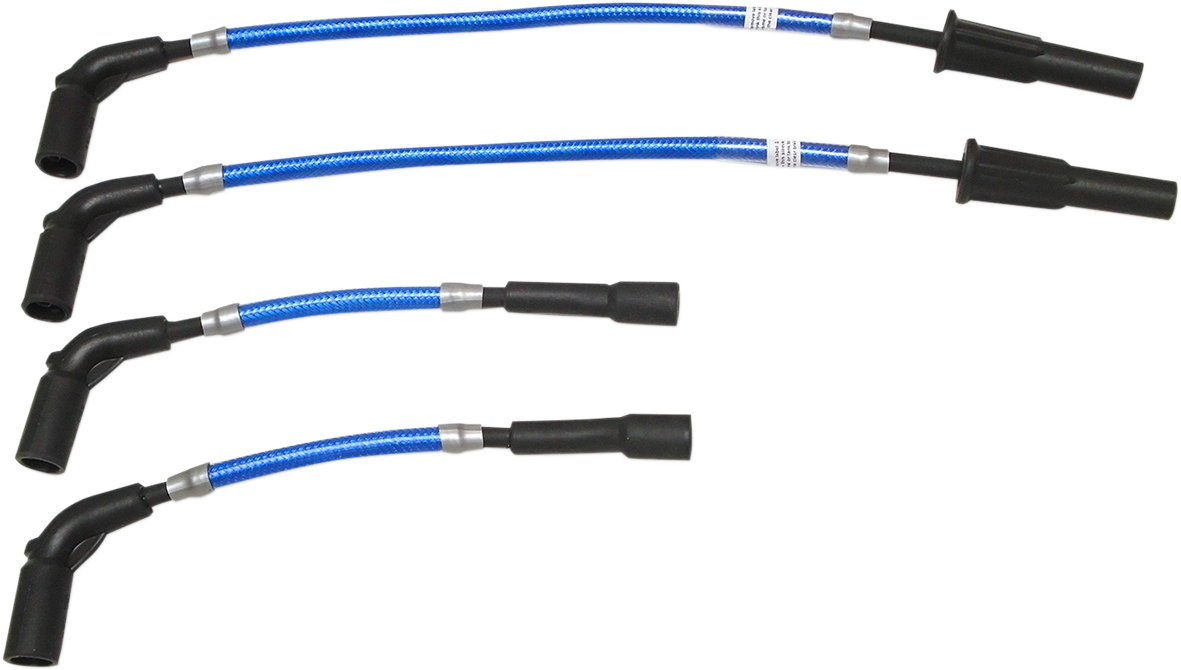 Magnum Blue Braided Motorcycle Spark Plug Wires 2018-23 Harley Softail FLSL FXFB
