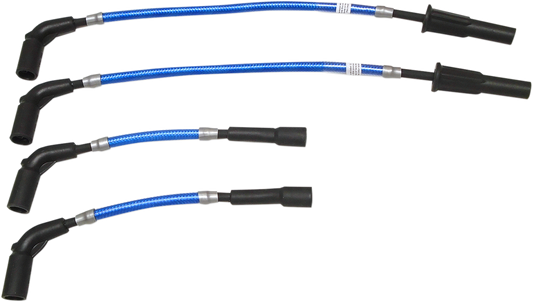 Magnum Blue Braided Motorcycle Spark Plug Wires 2018-23 Harley Softail FLSL FXFB