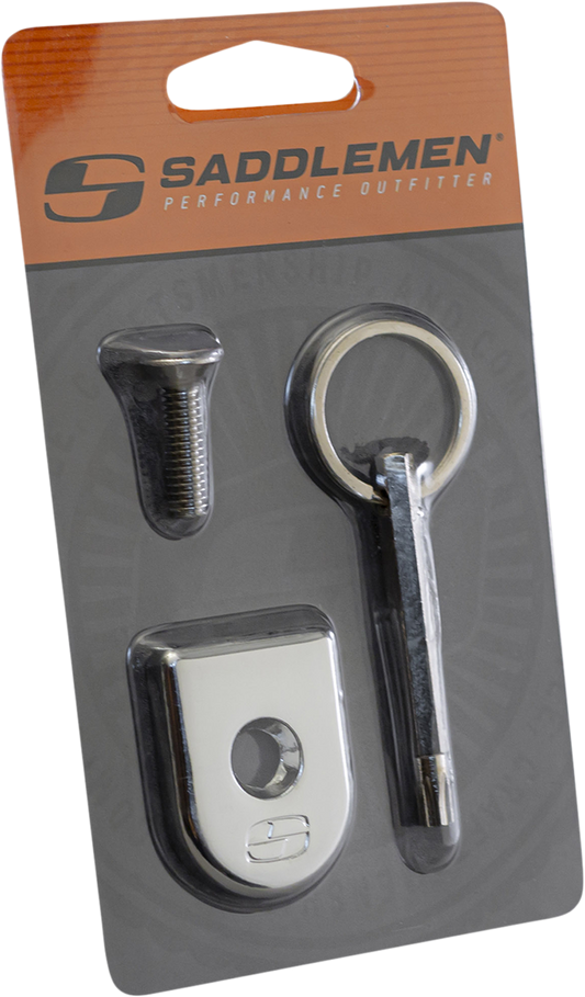 Saddlemen Chrome ATAB Motorcycle Security Seat Screw for Indian