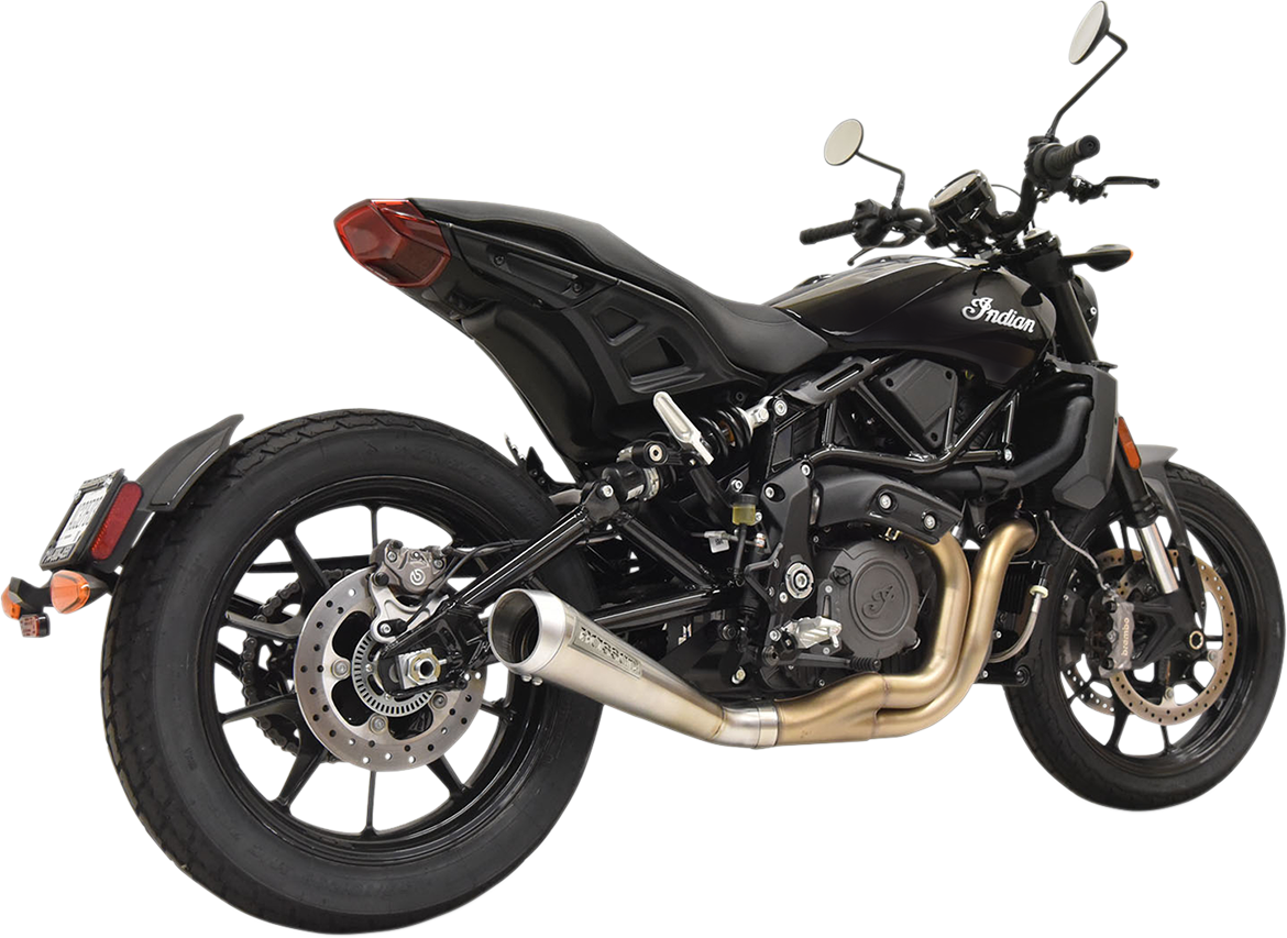 Bassani Stainless Steel Low Mount Slip on Muffler fits 2019-2020 Indian FTR 1200
