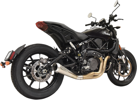 Bassani Stainless Steel Low Mount Slip on Muffler fits 2019-2020 Indian FTR 1200