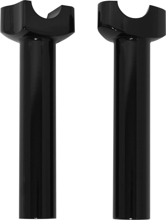 Harddrive 1" Black 6.5" Straight Motorcycle Handlebar Risers for Harley Davidson