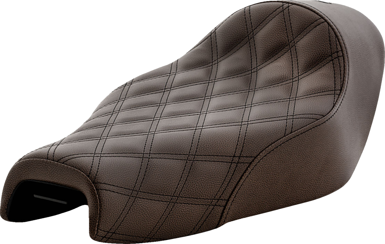 Saddlemen Brown Renegade Lattice Solo Seat for 2004-2020 Harley Sportster 4.5G