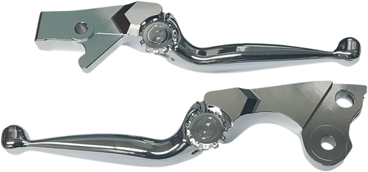 PSR Chrome Journey Adjustable Handlebar Lever Set fits 2018-2024 Indian Chieftain