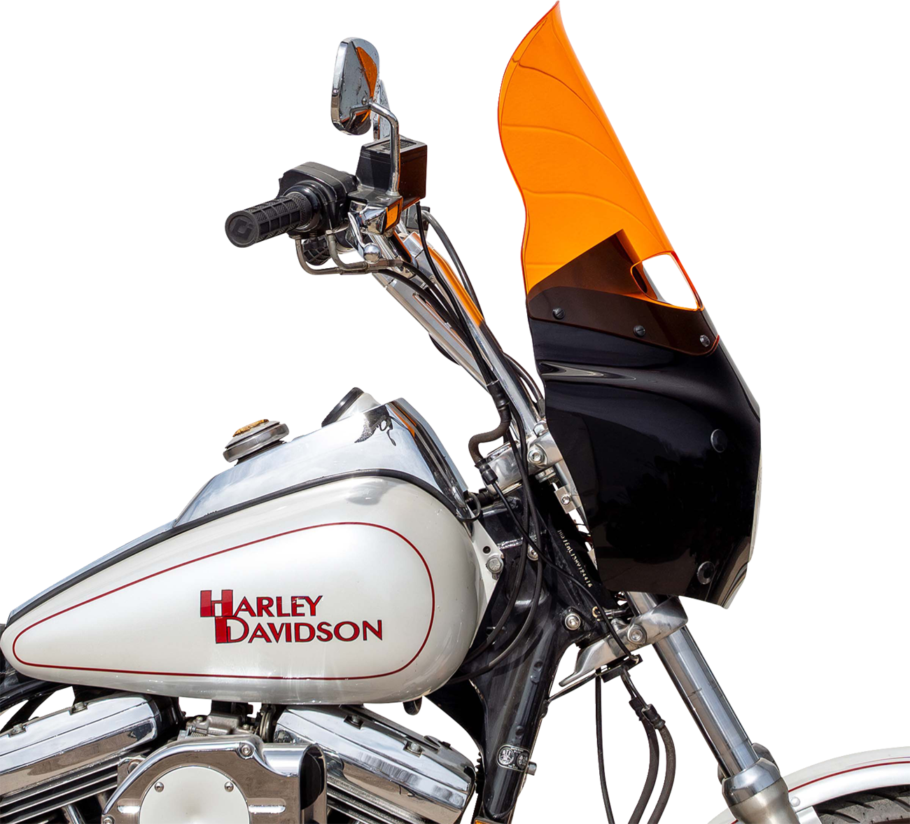 Klock Werks 15" Kolor Flare Orange Road Warrior Fairing Motorcycle Windshield