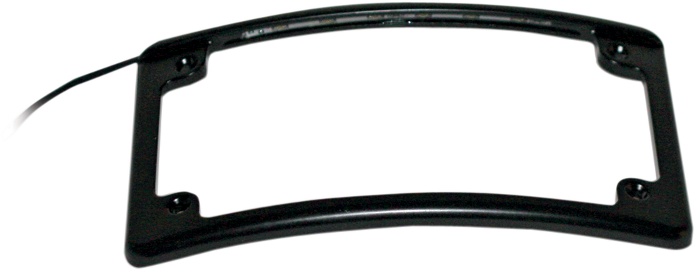 Custom Dynamics 4x7 Curved LED Motorcycle License Plate Frame for Harley Models