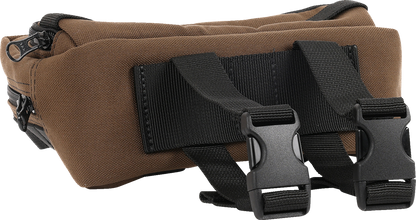Thrashin Supply Brown Motorcycle Handlebar Storage Bag Plus for Harley THB-0009