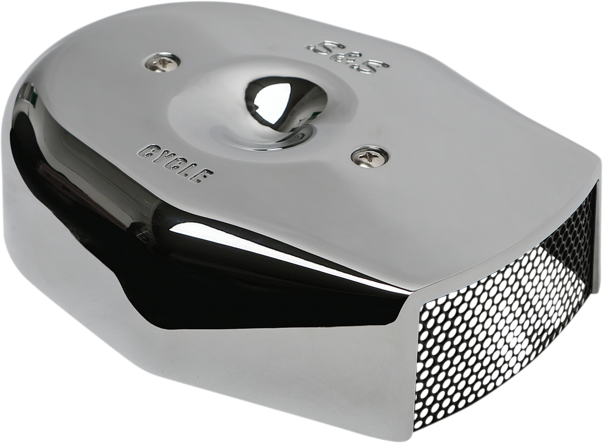 S&S Chrome Stealth Tribute Two Throat Intake Air Cleaner Filter Cover for Harley