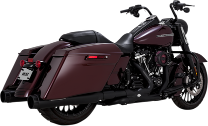 Vance & Hines Black Torquer 450 Slip on Mufflers 2017-2024 Harley Touring FLHX