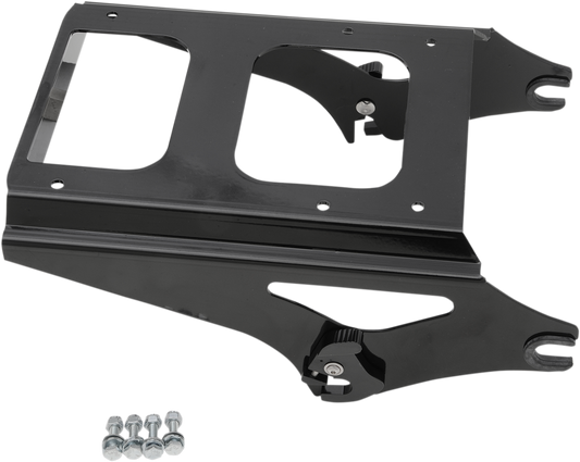 Drag Specialties Black Quick Detach Tour Box Mount 2009-2013 Harley Touring FLTR
