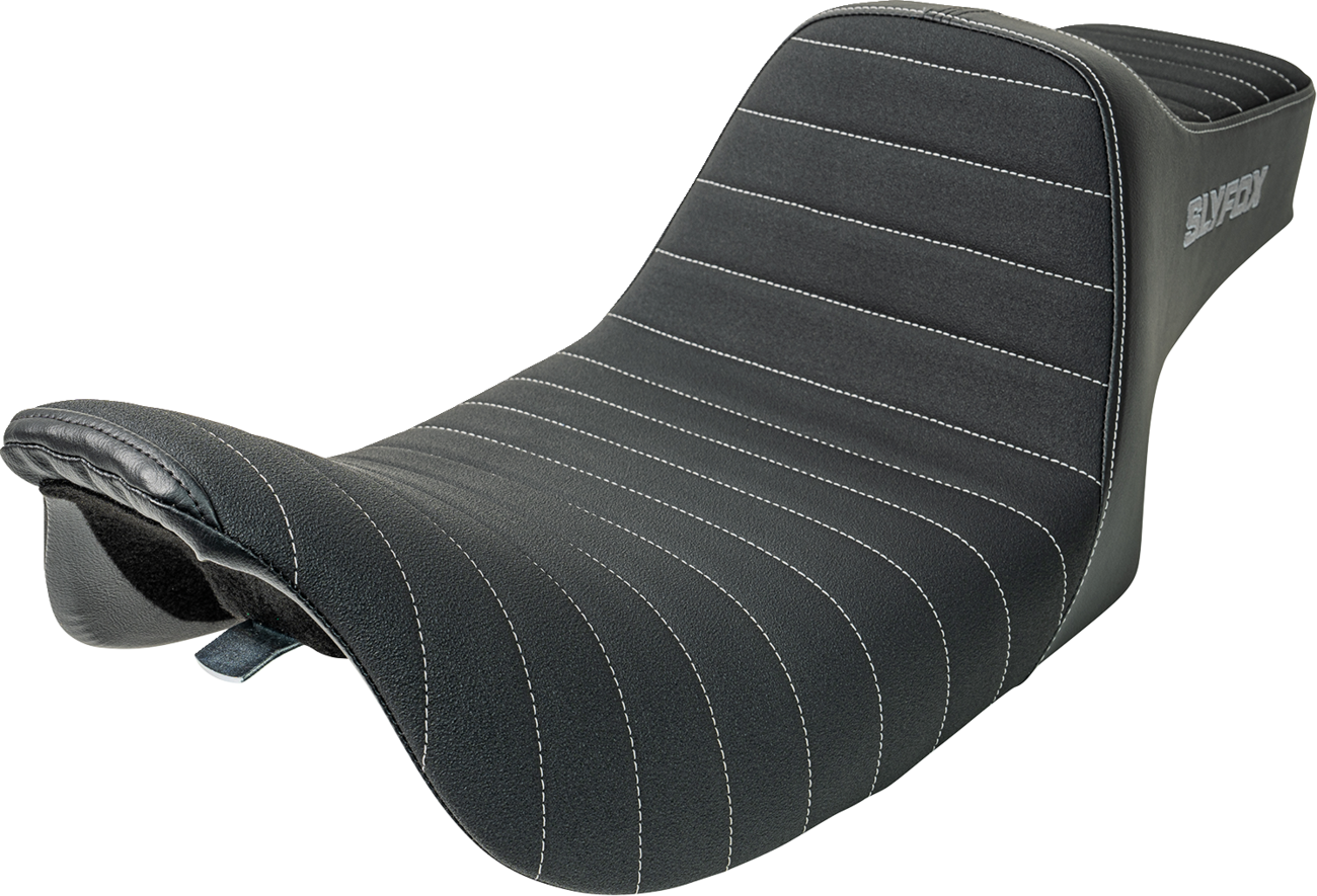 Slyfox High Noon Classic Stitch Seat fits 1997-2007 Harley Touring FLHR FLHX