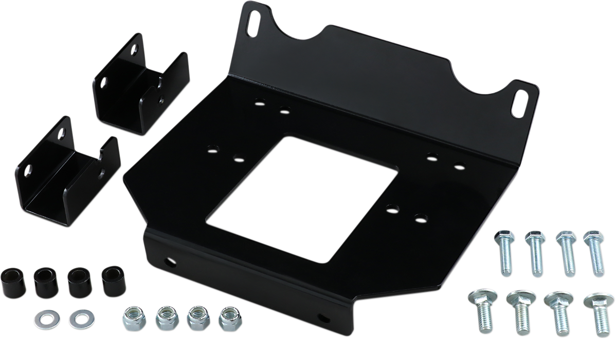 Moose Utility UTV Black Front Winch Mount Kit for 2014-2023 Polaris RZR 1000 900