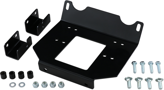 Moose Utility UTV Black Front Winch Mount Kit for 2014-2023 Polaris RZR 1000 900