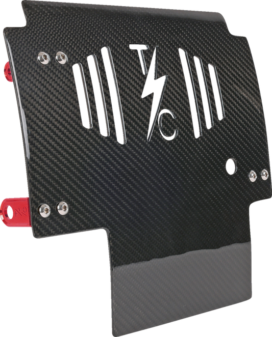 Thrashin Carbon Fiber Red Skid Plate fits 2023-2025 Harley Road Street Glide