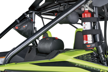 Warn black Universal UTV Side by Side Offroad Roll Bar Fire Extinguisher Holder