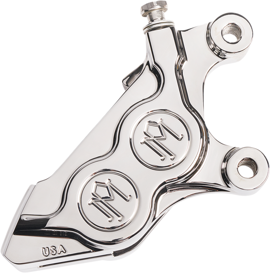 Performance Machine Chrome Front Right Side 4 Piston Brake Caliper for Harley