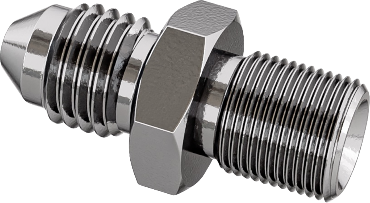 Goodridge Universal AN3 1/8" NPT Brake Line Banjo Fitting Adapter For Harley