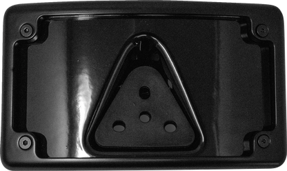Kodlin Curved Black 3-Hole LED Laydown License Plate Kit for Harley Davidson