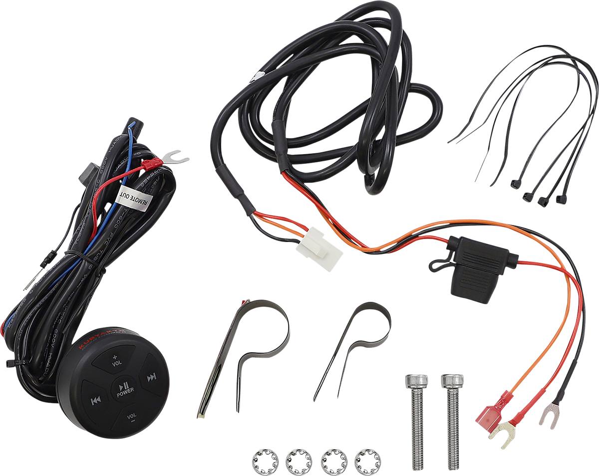 Kuryakyn Chrome Road Thunder MTX 7/8" & 1" Handlebar Speaker Pods Kit Harley