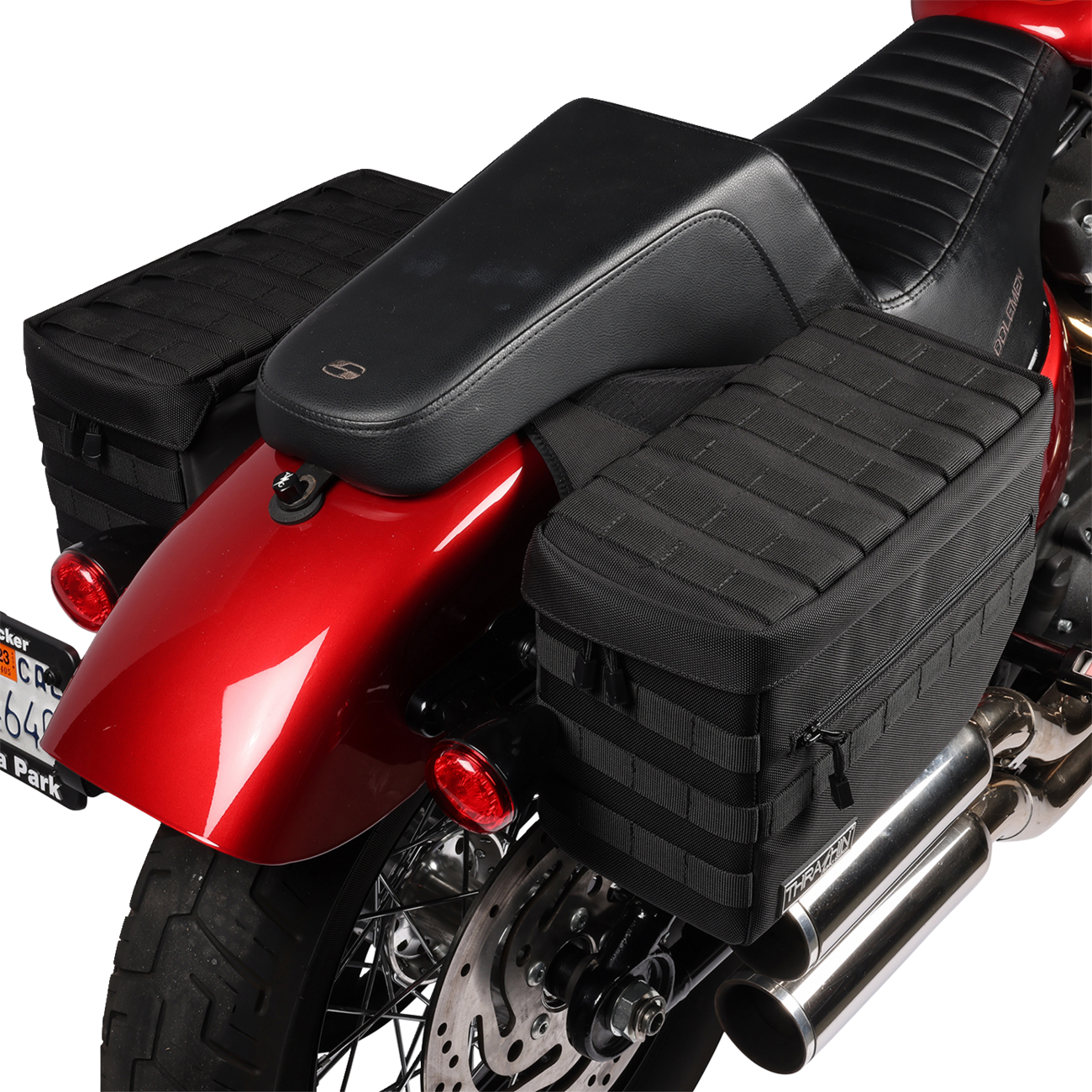 Thrashin Escape Storage Saddlebags for 1982-2023 Harley Softail Dyna TSB-0007