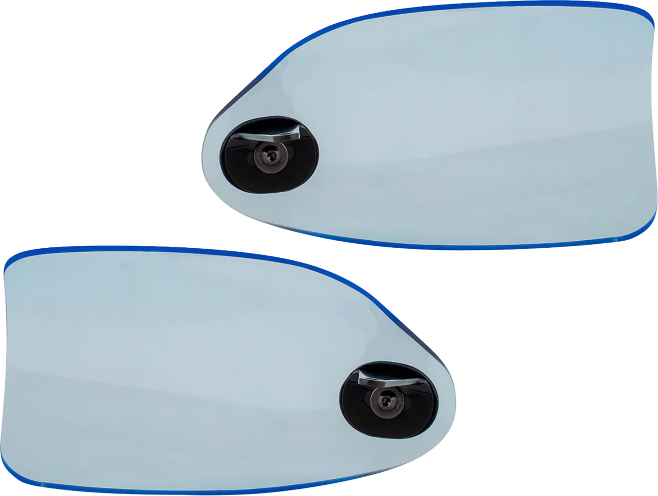 Klock Werks Flare Blue Ice Hand Guards for 2002-2025 Harley Hydraulic Clutch