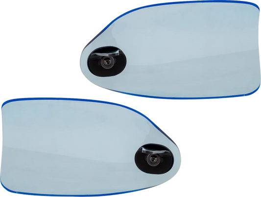 Klock Werks Flare Blue Ice Hand Guards for 2002-2025 Harley Hydraulic Clutch