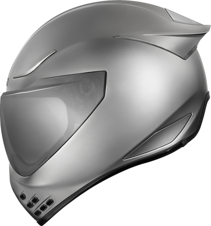Icon Domain Cornelius Silver Unisex Adult Motorcycle Street Full Face Helmet