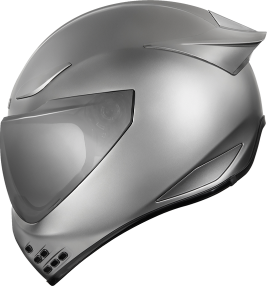 Icon Domain Cornelius Silver Unisex Adult Motorcycle Street Full Face Helmet