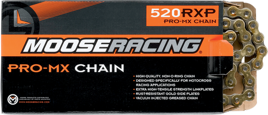 Moose Racing Gold Silver RXP Pro MX 520 Non Oring 100 Link 350cc Dirt bike Chain