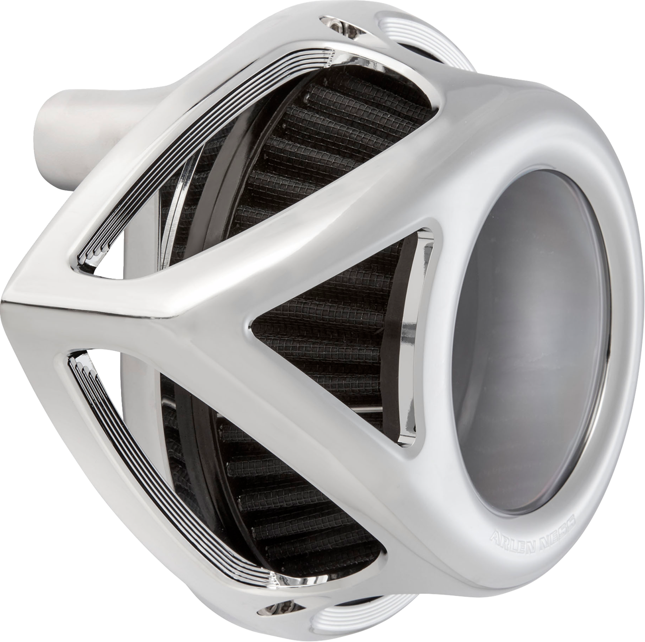 Arlen Ness Chrome Clear Tear Air Cleaner Filter Kit for 2023-25 Harley Davidson