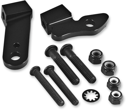 Powermadd Black Handlebar Hand Guard Kit 96-17 Harley Davidson FXSB FXDB FXDWG