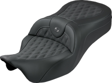 Saddlemen Roadsofa King Gray Lattice Gel Seat fits 2008-2025 Harley Touring