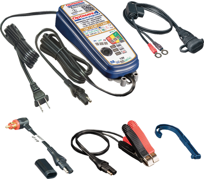 Tecmate Optimate 4 Premium Quad Battery Charger Maintainer 12V Motorcycle ATV