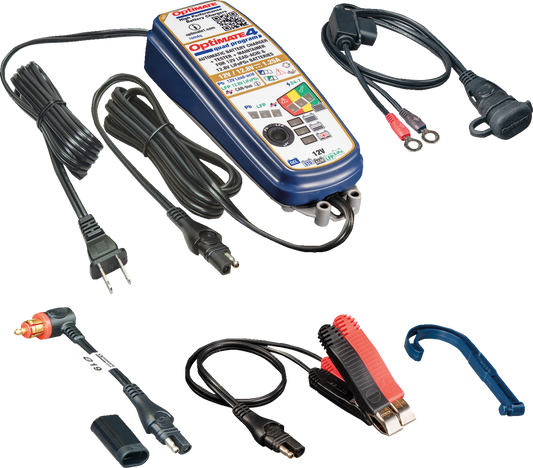 Tecmate Optimate 4 Premium Quad Battery Charger Maintainer 12V Motorcycle ATV