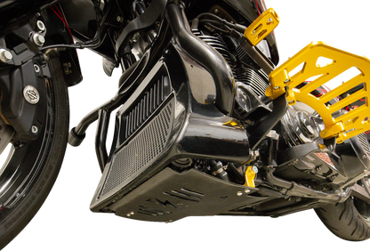 Thrashin Carbon Fiber Gold Skid Plate fits 2023-2025 Harley Street Road Glide