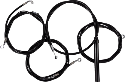 La Choppers Complete 12"-14" Handlebar Black Cable Kit for 23-26 Harley Touring