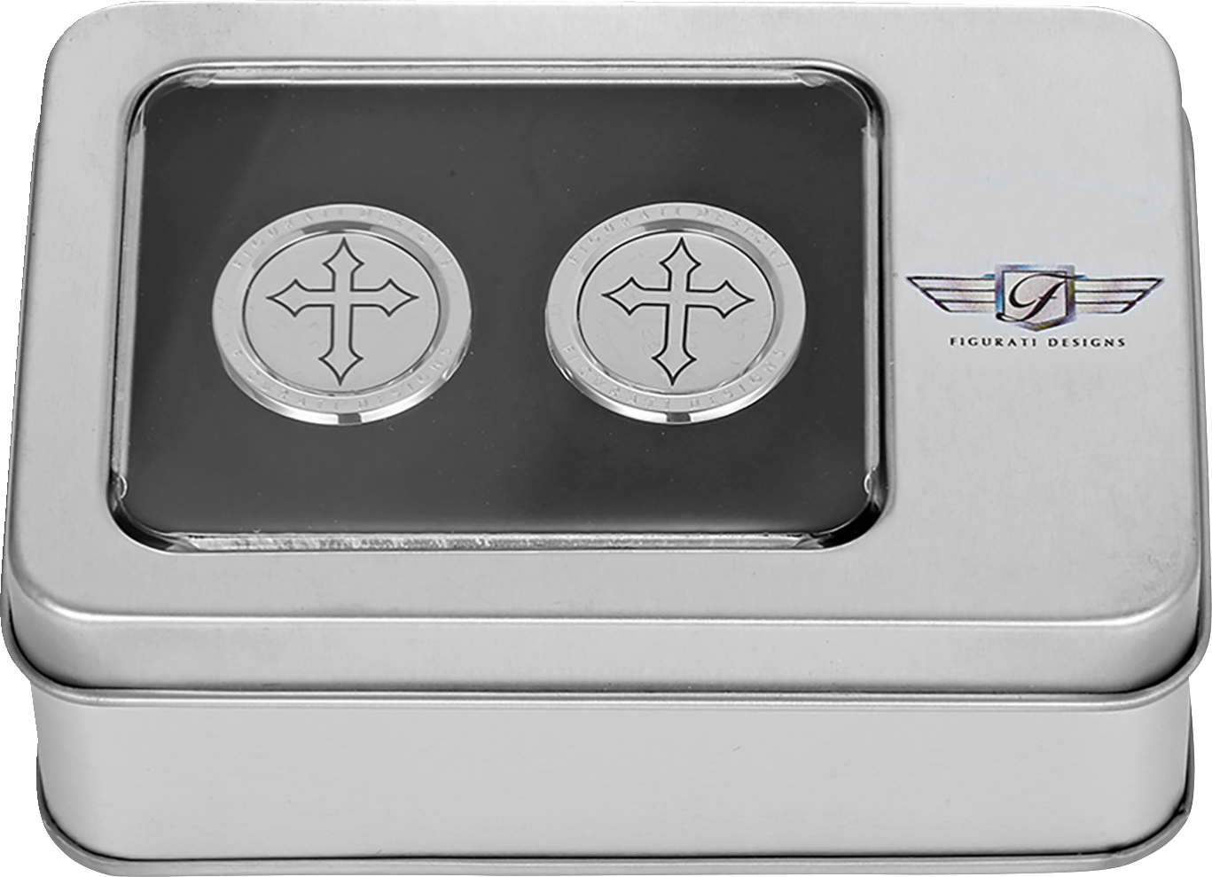 Figurati Designs Cross Short Magnetic Docking Hardware Covers for Harley