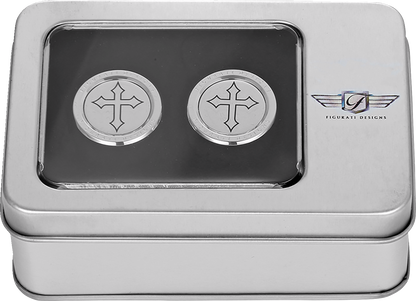 Figurati Designs Cross Short Magnetic Docking Hardware Covers for Harley