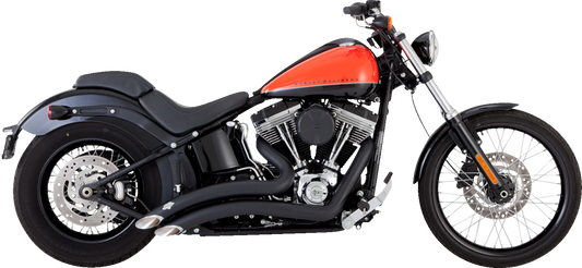 Vance & Hines Big Radius 2-2 Black PCX Exhaust System 1986-2009 Harley Softail