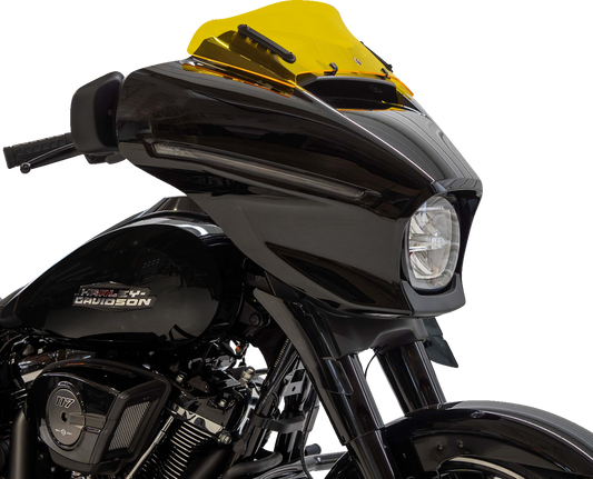 Klock Werks Kolor Flare 6.5" Yellow Windshield for 2023-2025 Harley Street Glide
